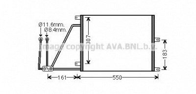 AVA QUALITY COOLING ola5265 -  Конденсатор, кондиционер